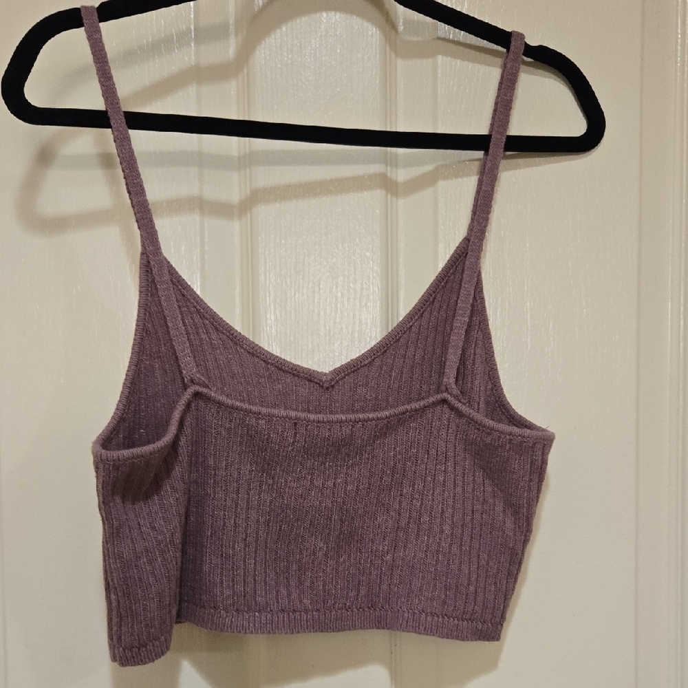 Wild Fable Lavender Ribbed Crop Top - Picture 5 of 7